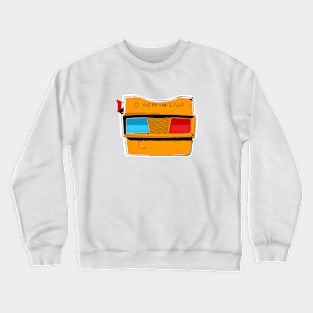 3D View-Master Reel in Super Orange Crewneck Sweatshirt